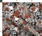 Vintage Anatomy Halloween Dark Gothic Skull Medicine Flower Custom Printed Fabric by Spoonflower Various Fabrics by the Yard or Fat Quarter